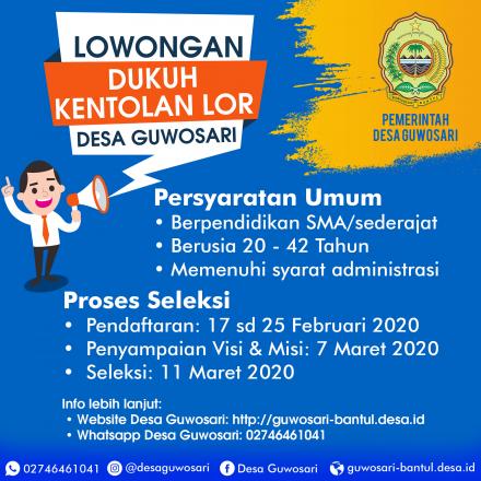 PENGUMUMAN PAMONG DESA GUWOSARI 